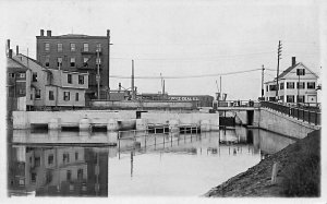 Medford MA Coal Company River View Real Photo Postcard