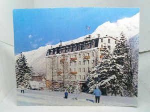 Hotel Savoy Mont Blanc French Alps France Vintage  Postcard