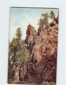 Postcard Sorrowful Satan, North Cheyenne Canyon, Colorado Springs, Colorado