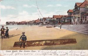 Ocean Beach at New London CT, Connecticut - pm 1906 - UDB