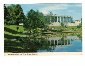 Wentworth Park, Courthouse, Sydney, Cape Breton Nova Scotia,