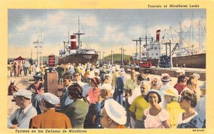 Tourists of Miraflores Locks Panama Unused 