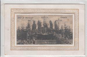 Belgian–Prussian Salut de Moresnet Altenberg Calvaire leporello vintage postcard