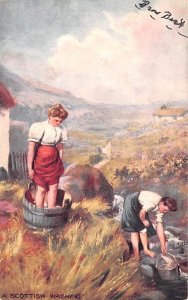 Scottish Washing Scotland, UK 1907 