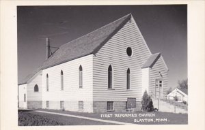 Minnesota Slayton First Reformed Church Real Photo