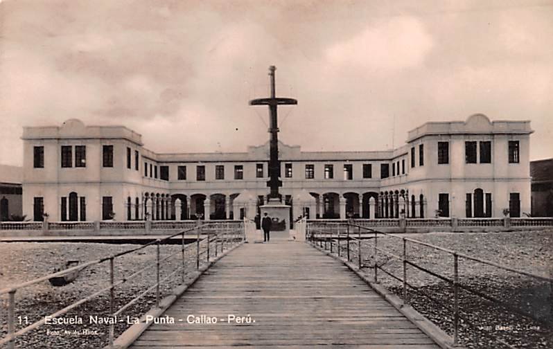 La Punta, Escuela Naval, Real Photo Callao 1972 