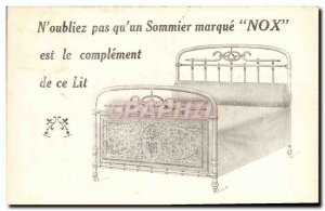 Postcard Old Mattress Nox Advertisement