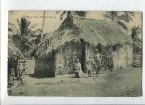 3144587 WESTERN JAMAICA Village scene Vintage postcard