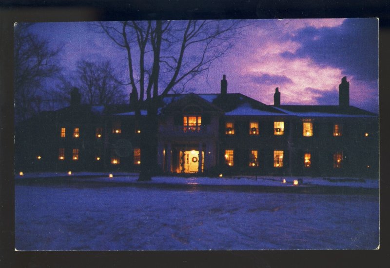 Manchester, Vermont/VT Postcard, Candlelight, Historic Hildene, Lincoln Estate