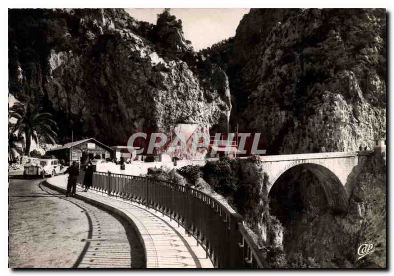 Postcard Frontiere Franco Italian Moderne Menton the Pont Saint-Louis