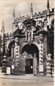 Porch St Mary The Virgin Oxford England Real Photo