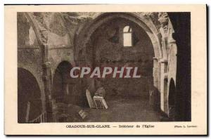 Postcard Modern Army Oradour sur Glane Interior of & # 39eglise