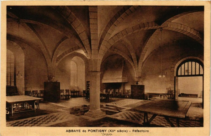 CPA Pontigny - Abbaye de Pontigny - Refectoire FRANCE (960780)