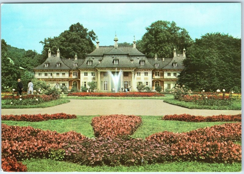 c1970s Dresden-Pillnitz, Germany Mountain Palace Fountain Garden Chrome 4x6 M26