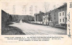 Street, on the right Old Meeting House 1796 Mount Lebanon, NY USA 1906 