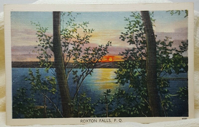 Roxton Falls Quebec Canada Vintage Postcard