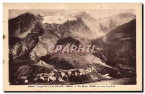 Old Postcard Dauphine La Grave La Meije and its glaciers
