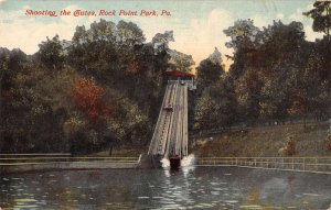 Rock Point  Park Pennsylvania Shooting the Chutes Vintage Postcard AA39447