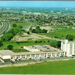 c1970s Oshawa ON Holiday Inn Aerial View Harmony Road Bloor St Canada Chrome