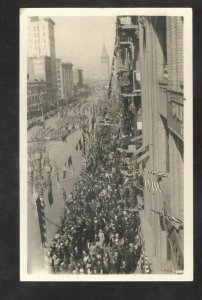 RPPC VANCOUVER BRITISH COLUMBIA DOWNTOWN PARADE REAL PHOTO POSTCARD