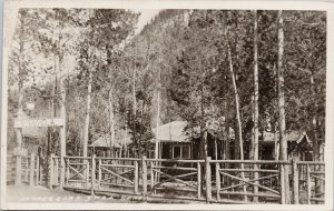 YWCA Summer Camp Banff Alberta AB c1922 Noble RPPC Postcard E67