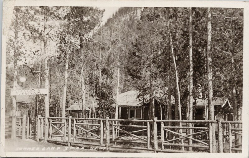 YWCA Summer Camp Banff Alberta AB c1922 Noble RPPC Postcard E67