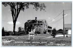 c1950's Raymond Manor View Belfast Maine ME RPPC Photo Unposted Postcard