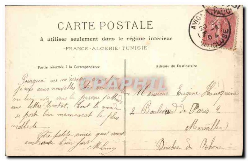 Postcard Old Avignon General view