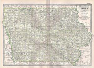 VINTAGE MAP Iowa c1897 from Century Atlas