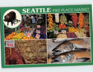 Postcard Pike Place Market, Seattle, Washington