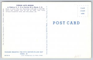 Transportation~Auto~South Dakota~Red 1908 Packard Roadster~Vintage Postcard