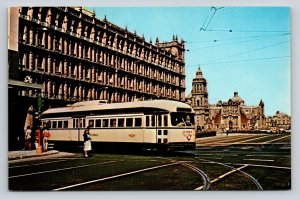 Mexico City  Trolley Railway #2393  Postcard