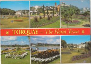 TORQUAY, UK, The Floral Town, used Postcard