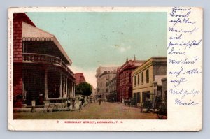 9. MERCHANT STREET HONOLULU HAWAII ISLAND USAGE POST OFFICE POSTCARD 1908