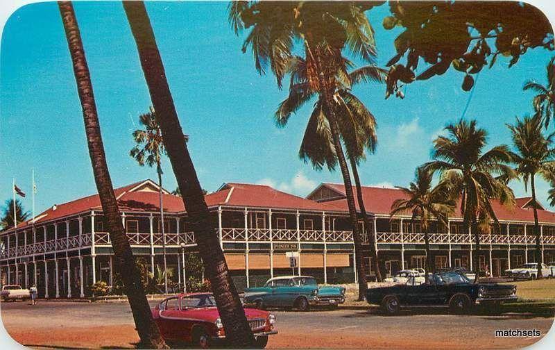 LAHAINA MAUI HAWAII Pioneer Inn 1960's automobiles postcard 1440