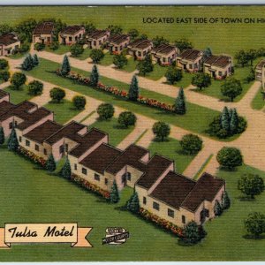 c1950s Tulsa Okla Motel United Motor Courts Birds Eye Route 66 Duncan Hines A218