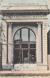 Poseyville Indiana First National Bank Vintage Postcard AA27007