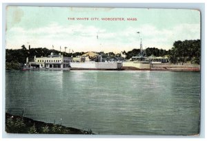 1909 The White City Worcester Massachusetts MA Antique Posted Postcard