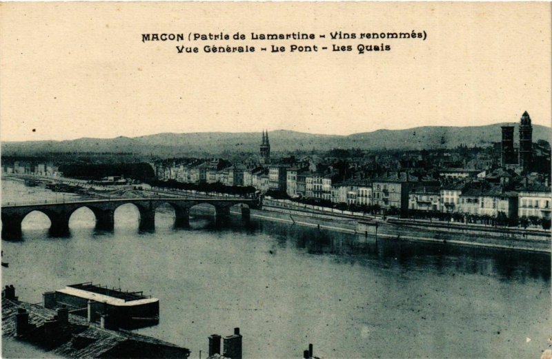 CPA Macon Vue Generale, Le Pont FRANCE (954538)