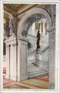 DC - Washington. Library of Congress, North Stairway