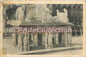 Postcard Ancient Church of Brou Tomb of Philibert le Beau