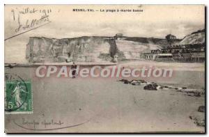 Postcard Old Mesnil Val Plage La Maree Basse