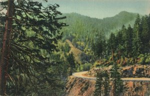 Postcard Highway Through Great Smokey Mountains National Park 
