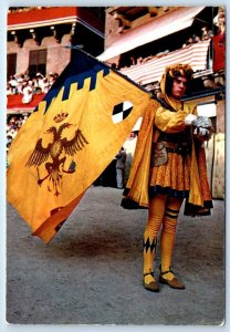 The Aquila quarter Historical Procession SIENNA ITALY 4x6 Postcard