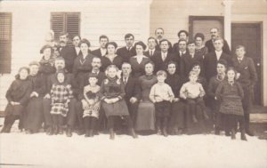 Group Of School Children Stewarts Franklin Real Photo