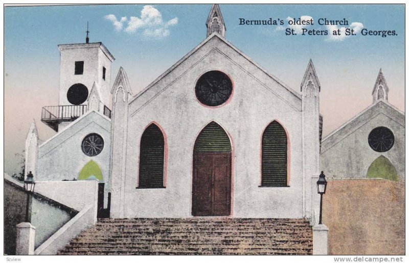 Exterior, Bermuda's oldest church, St. Peters at St.Georges, Bermuda, 00-10s