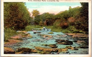 1920s Falls Cherokee Park Louisville Kentucky Postcard