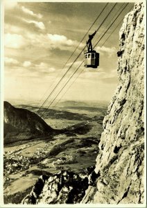 RPPC Cable Car Predigstuhl Bad Reichenhall Germany Real Photo Postcard