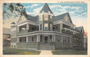 ELYRIA, Ohio OH    OLD LADIES HOME   Lorain County     ca1920's Postcard