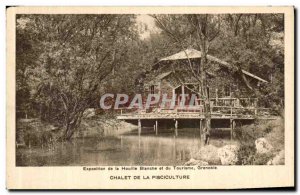 Old Postcard Exhibition Coal's White Tourism Grenoble Chalet Pisciculture